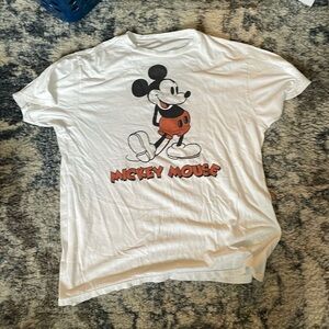White Mickey Mouse t shirt